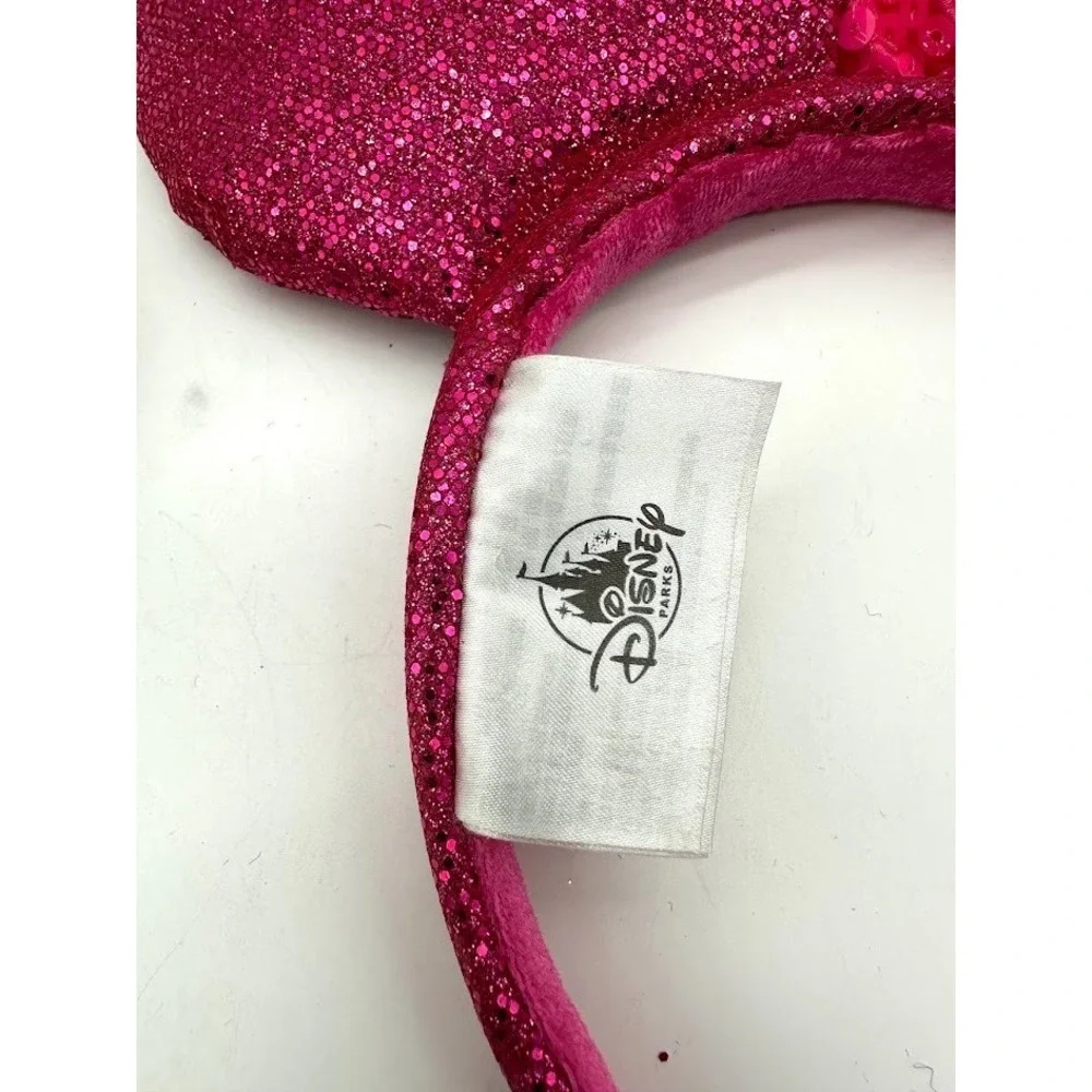 Disney Parks Minnie Mouse Ears Headband Sequin‎ Bow Lot 3 Authentic Food & Wine